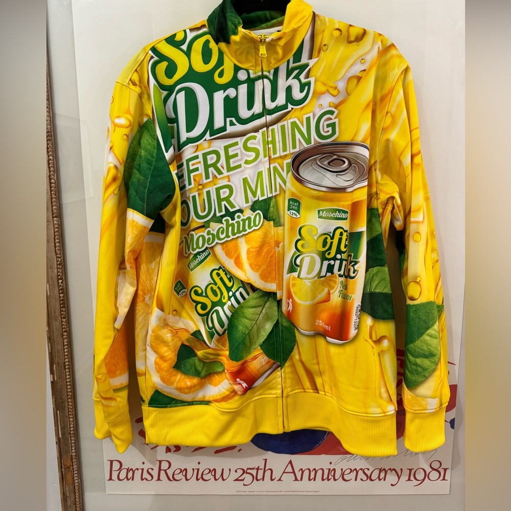 Moschino orange soda jacket new with tags